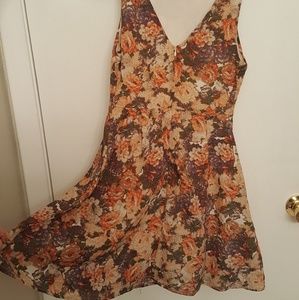 Vintage pattern swing dress